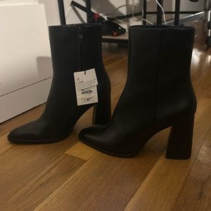 NWT Zara Heeled Boots